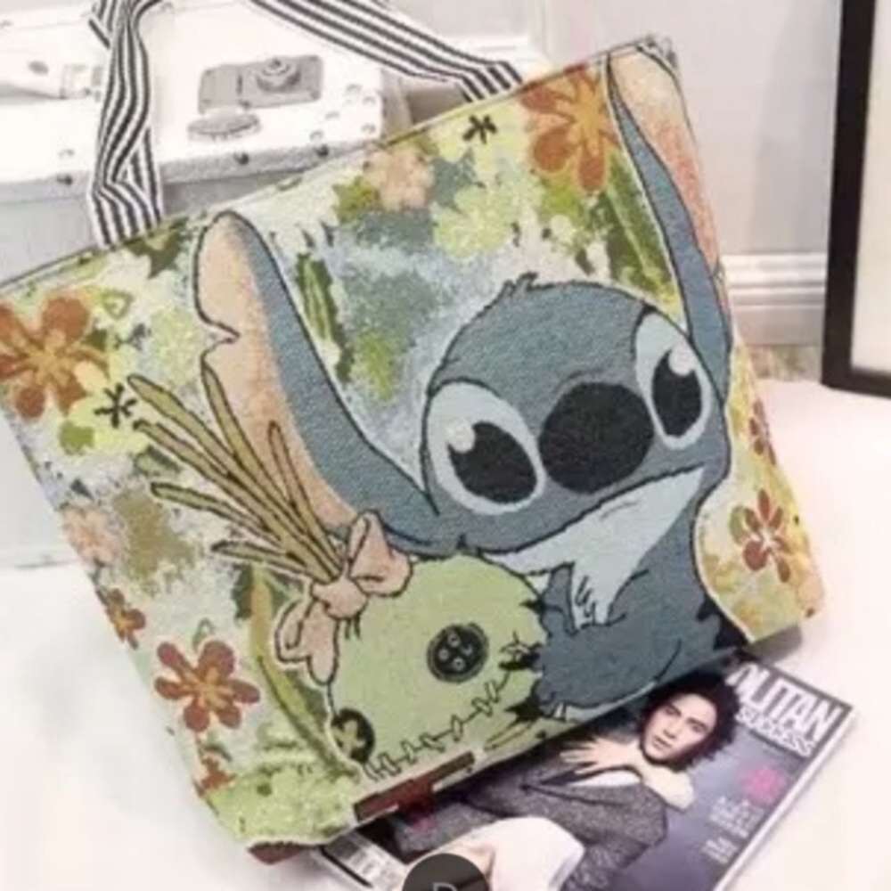 NWT Large Stitch Tapestry Tote Bag